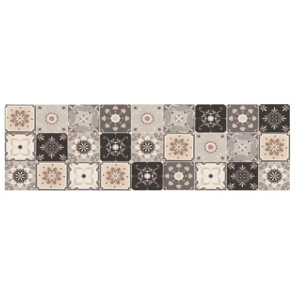 Tappeto da Cucina Mosaico grigio e beige 300 x 60 cm 42045712