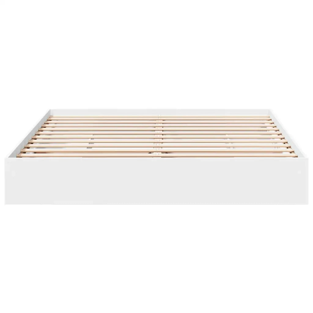 Giroletto con Cassetti Bianco 180x200 cm in Legno Multistrato 3280636