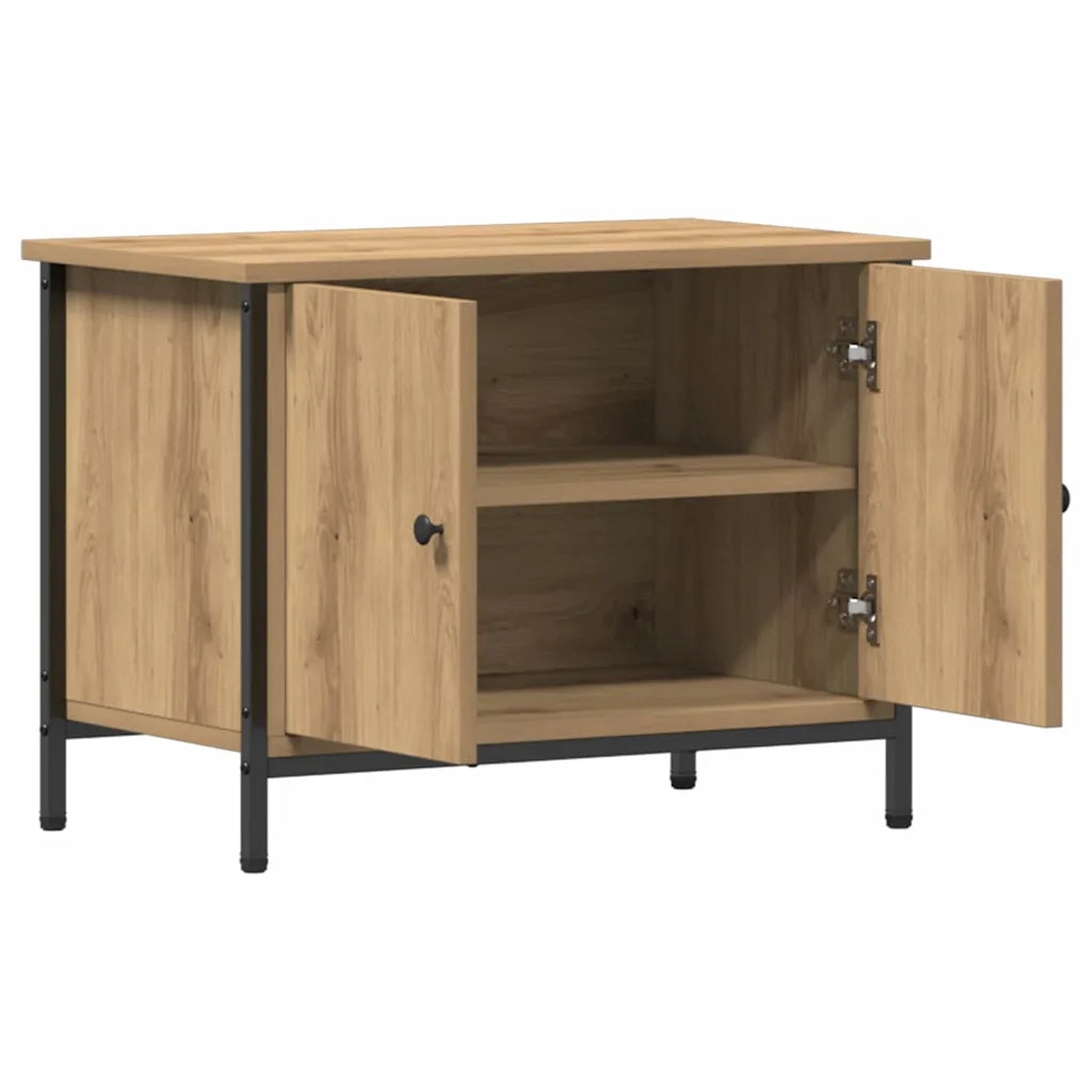 Mobile TV-Credenza per TV-Console TV Rovere artigianale 60 x 35 x 45 cm Legno multistrato