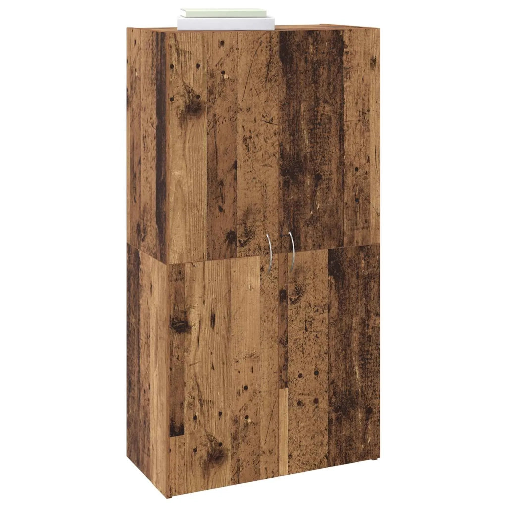 Mobile per Ufficio con lo scaffale Rovere Nero 60 x 32 x 115 cm CFW5348472
