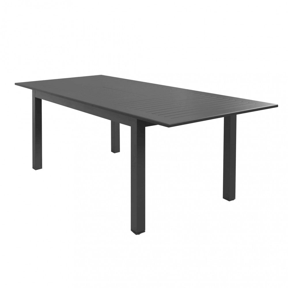 Tavolo Cuba Allungabile 150/210x90x75 h cm in Alluminio Antracite