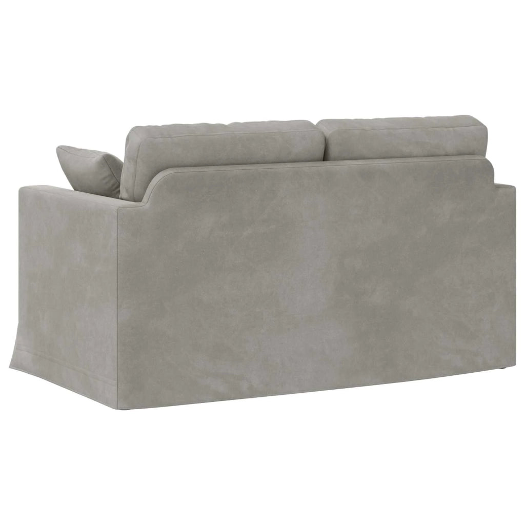 Divano Grigio chiaro 138 x 78 x 80 cm Velluto 42024413