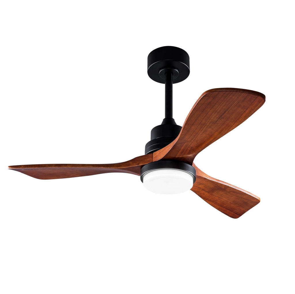 Ventilatore da soffitto 42" con luce, 6 velocità, motore DC reversibile e telecomando