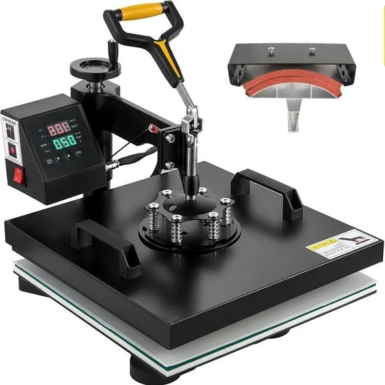 Macchina per trasferimento di calore - 2-in-1 Sublimatore - 1500W - Display LCD