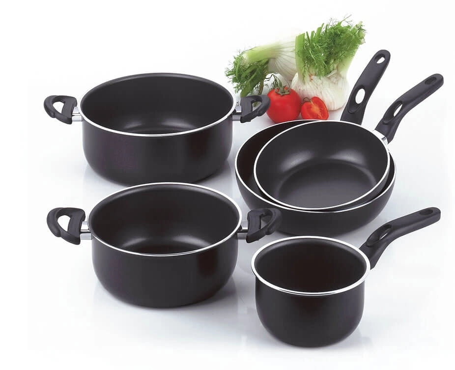 Casserluola Antiaderente in alluminio nero metallizzato jumbo 24 cm zanetti