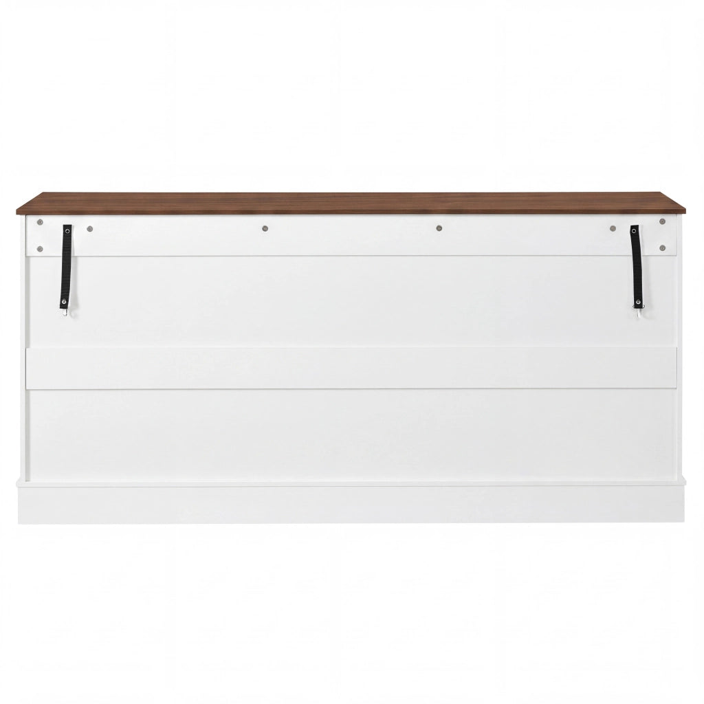 Credenza e madia con 4 ante, 3 cassetti e 2 vani con ripiani fissi, per soggiorno e sala da pranzo, 160 × 40 × 75 cm