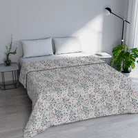 Trapuntino Estivo Singolo in Microfibra 100 gr con Stampa Flor Basic