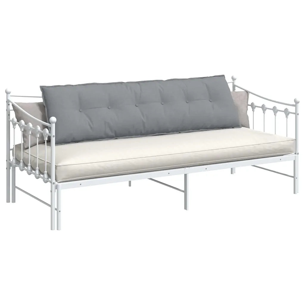 Cuscino per Schiena Grigio chiaro 180 x 19 x 50 cm Tessuto