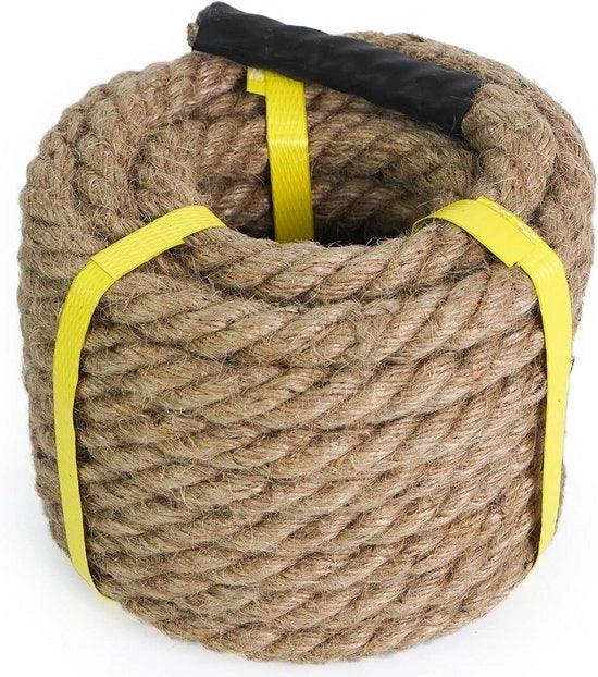 Corda di Juta 20mm x 8m - Corda Naturale di Fibra - per Decorazione di Giardino e Fai da Te