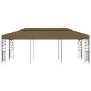 Gazebo | Pergolato 6x3 m Grigio Talpa 180 g/m2