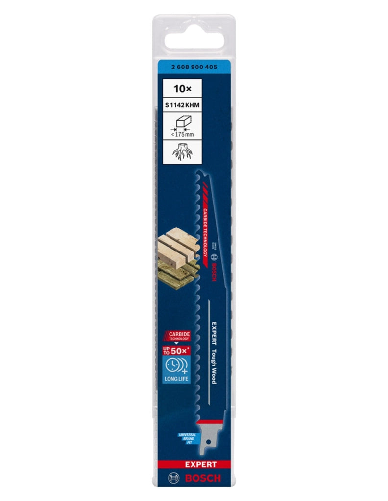 Set di 10 lame sega universale BOSCH EXPERT Tough Wood 225 mm (2 608 900 405)