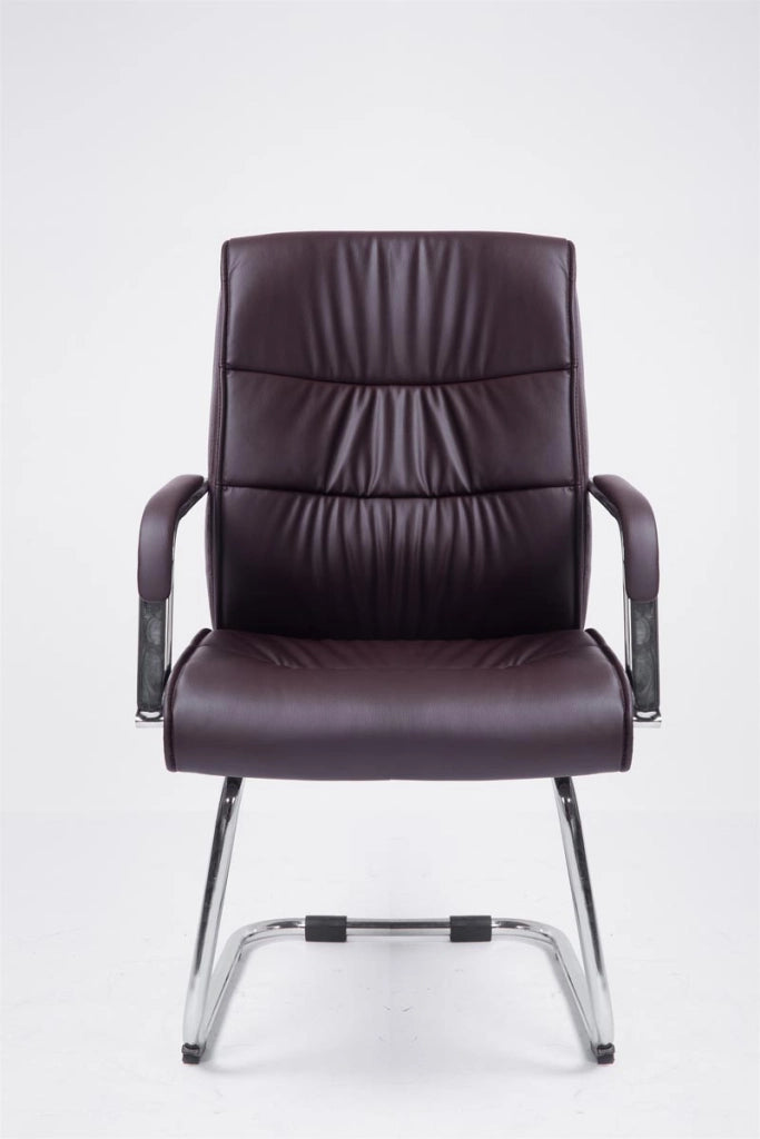 Sedia Sievert in similpelle marrone