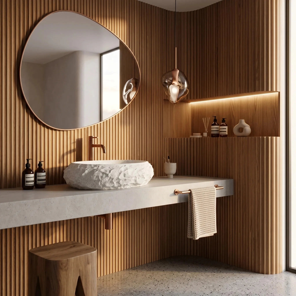 Lavabo Da Appoggio Rea Mika Light Grey