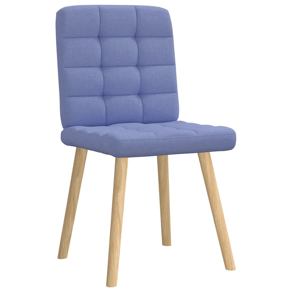Sedie da Pranzo 2 pz Blu Jeans in Tessuto 4101101
