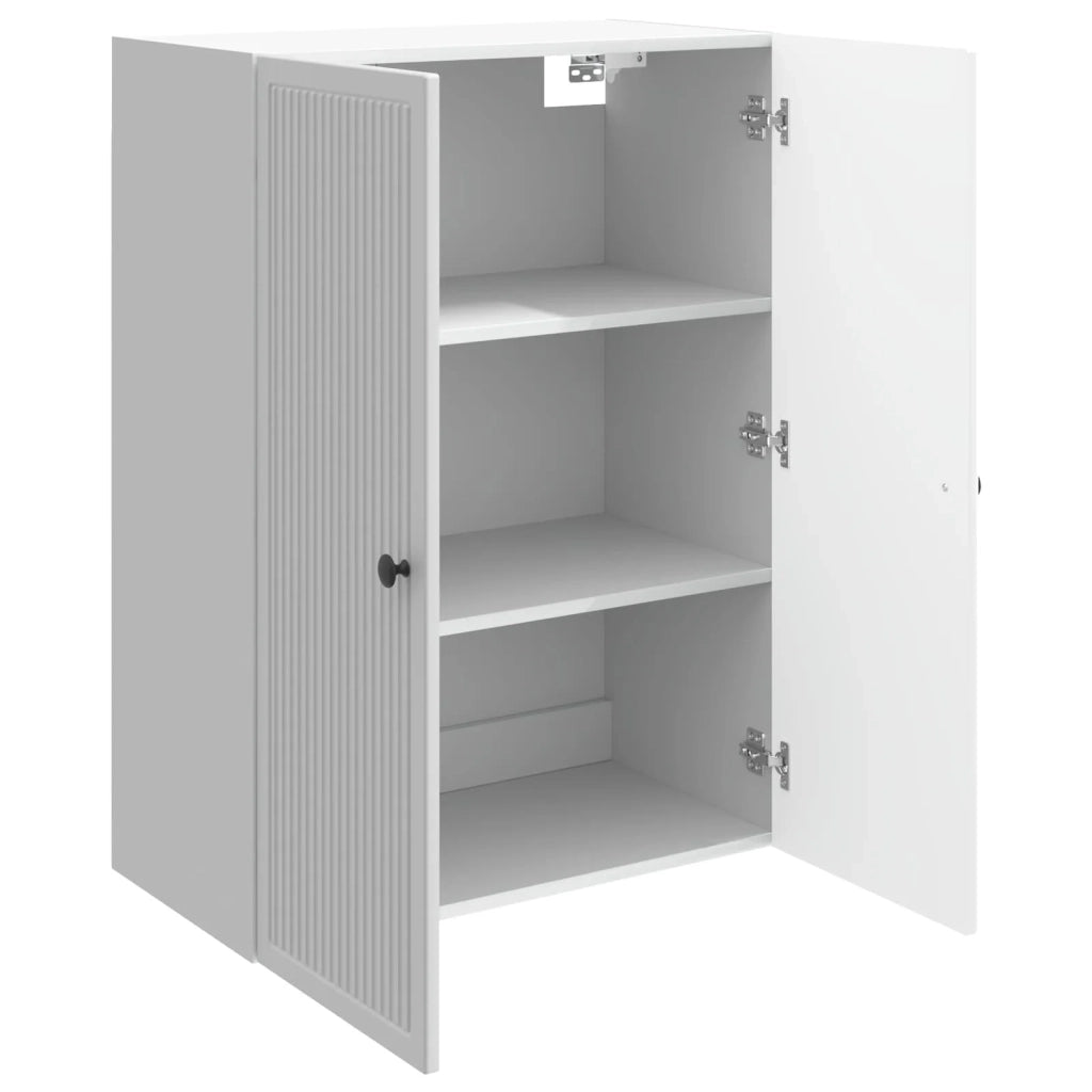 Mobiletto a muro Bianco Lucido 66 x 34,5 x 90 cm 897889
