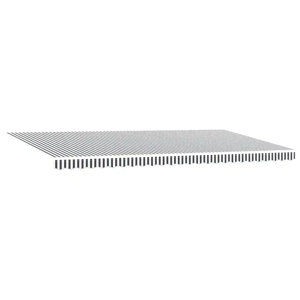 Tenda Retrattile Manuale con LED Antracite e Bianco 600x300 cm 3310244