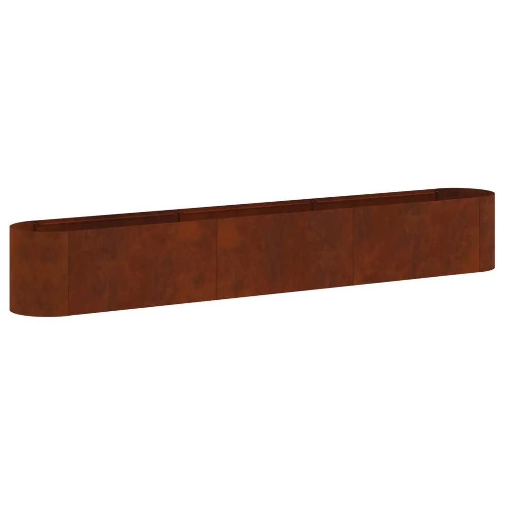 Letto rialzato da giardino Acciaio Corten 280 x 40 x 40 cm 8011704
