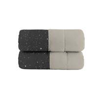 Trapunta Invernale Matrimoniale Stampata in Microfibra 200gr Double Face Stars Grigio