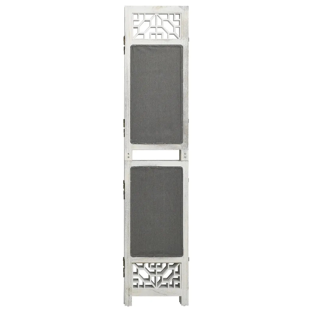 Divisorio Ambienti | Divider per stanze | Paravento a 6 Pannelli Grigio 210x165 cm in Tessuto
