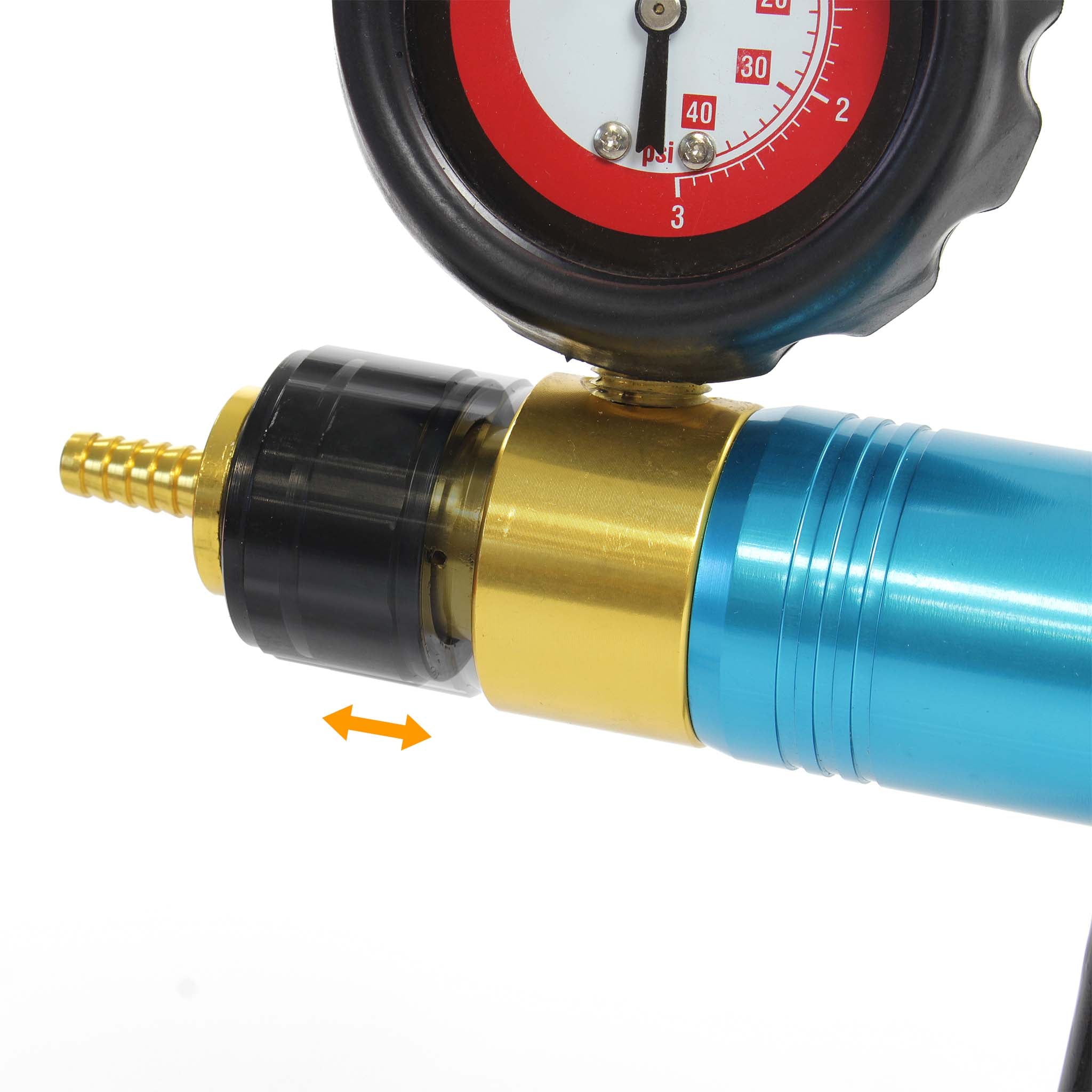 Set di pompe a vuoto e a pressione per lo spurgo manuale dei freni