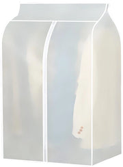 Zak per abbigliamento con cinture magiche - Protezione impermeabile per abbigliamento - Design trasparente - Spaziale - Dimensioni: 100 x 50 x 90 cm - Materiale PEVA di alta qualità - Tasca per abbigliamento