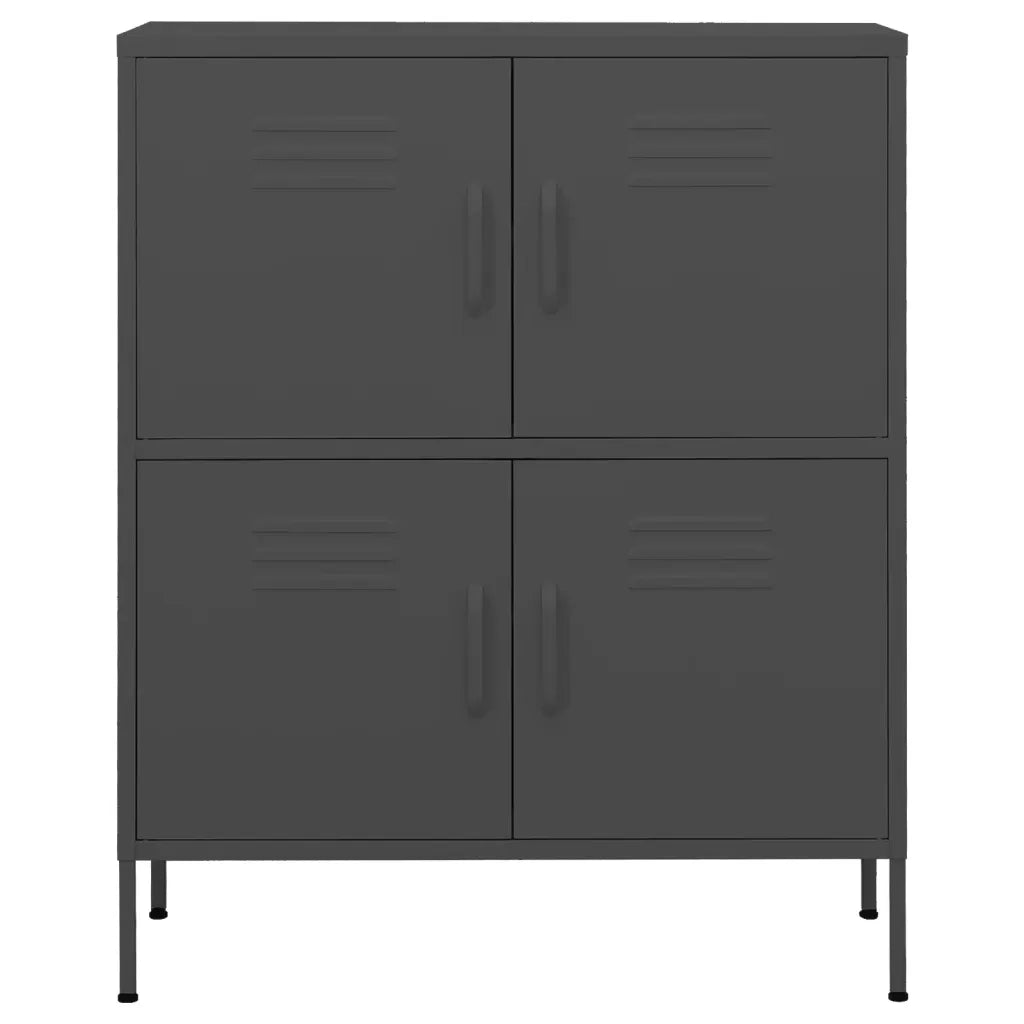 Armadietto Antracite 80x35x101,5 cm in Acciaio 336141