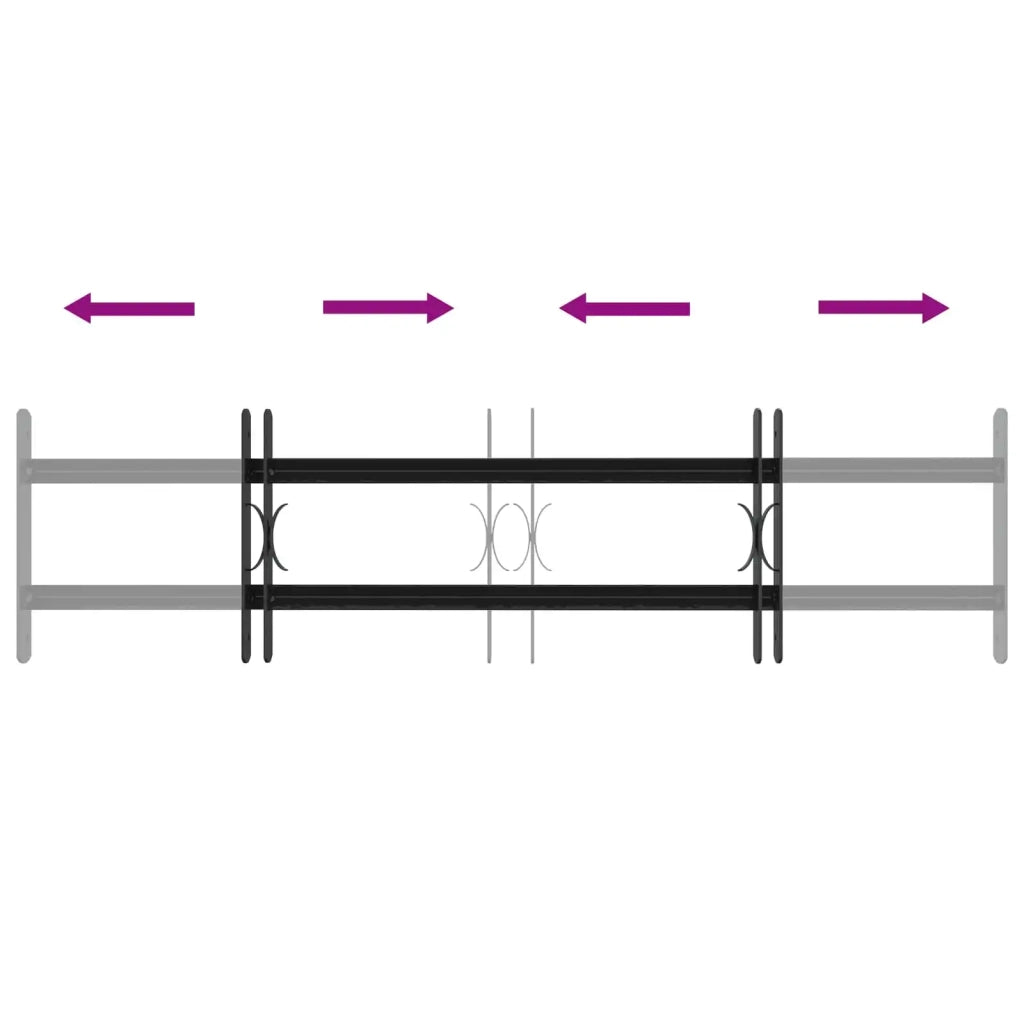 Griglia di Sicurezza per Finestre con 2 Traverse 3 pz CFW1721722