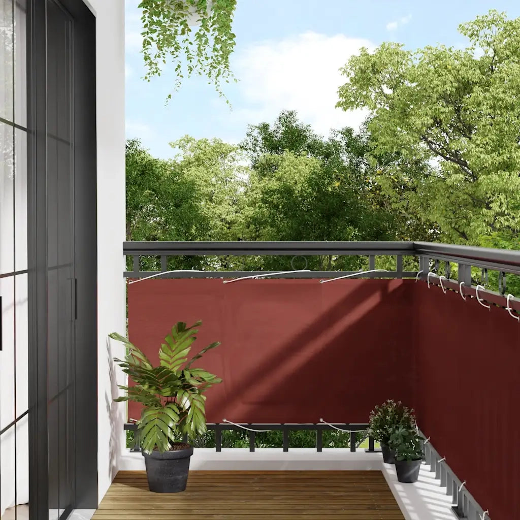Paravento Balcone Terracotta 75x1000 cm 100% Poliestere Oxford CFW1130192