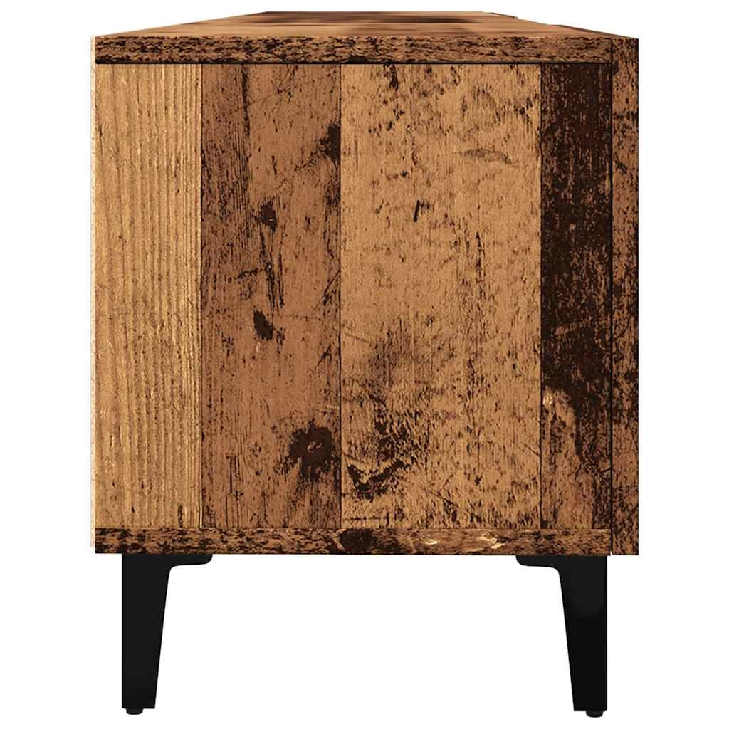 Mobile TV multimediale scaffale TV credenza TV sala da pranzo soggiorno camera da letto legno invecchiato 180 x 31,5 x 40 cm legno ingegnerizzato marrone 02_0028504