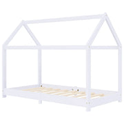 Giroletto per Bambini | Letto Infantile | Lettino Bianco in Massello di Pino 80x160 cm