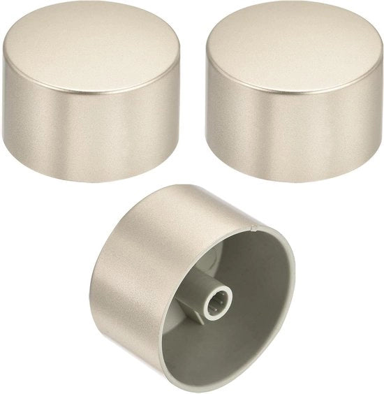 Rotatori per regolazione di volume del pannello, 3 pezzi, diametro foro 6 mm, finitura laccata giallo oro, materiale plastico - Interruttori di riserva con diametro 1,0 x 1,5 pollici