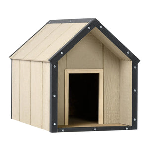 Cuccia per cani in legno LP SmartSide - 48 x 74 x H58 cm, Taglia S - TIMBELA M970-1