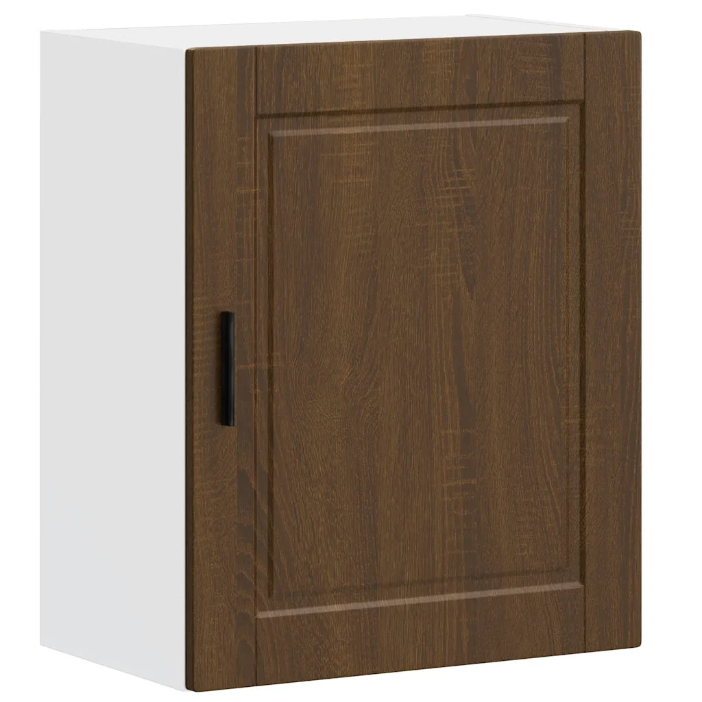 Pensili da Cucina 2 pz Porto Rovere Marrone Legno Multistrato 854052