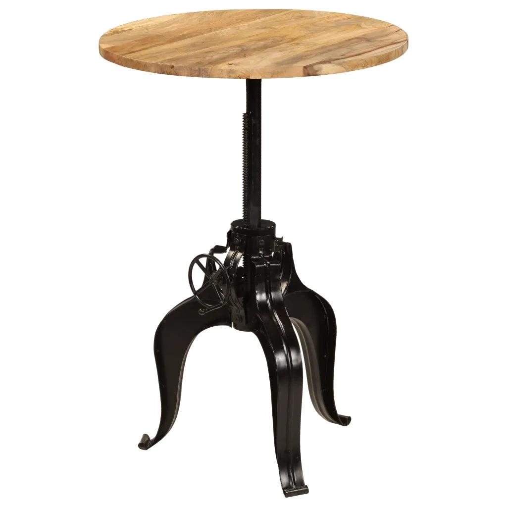 Tavolo da Bar in Legno Massello di Mango 75x(76-110) cm 245268