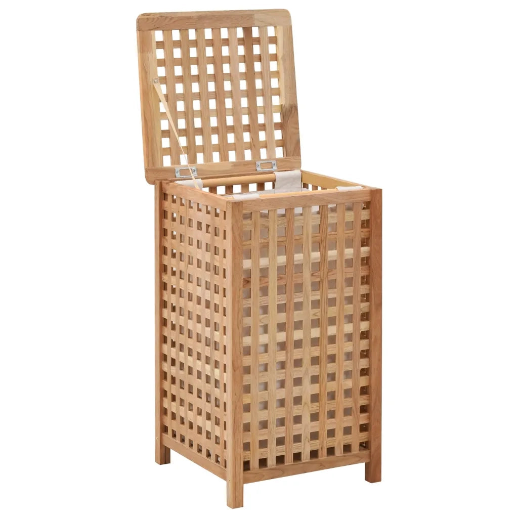 Portabiancheria 39x39x65 cm in Legno Massello di Noce 247603