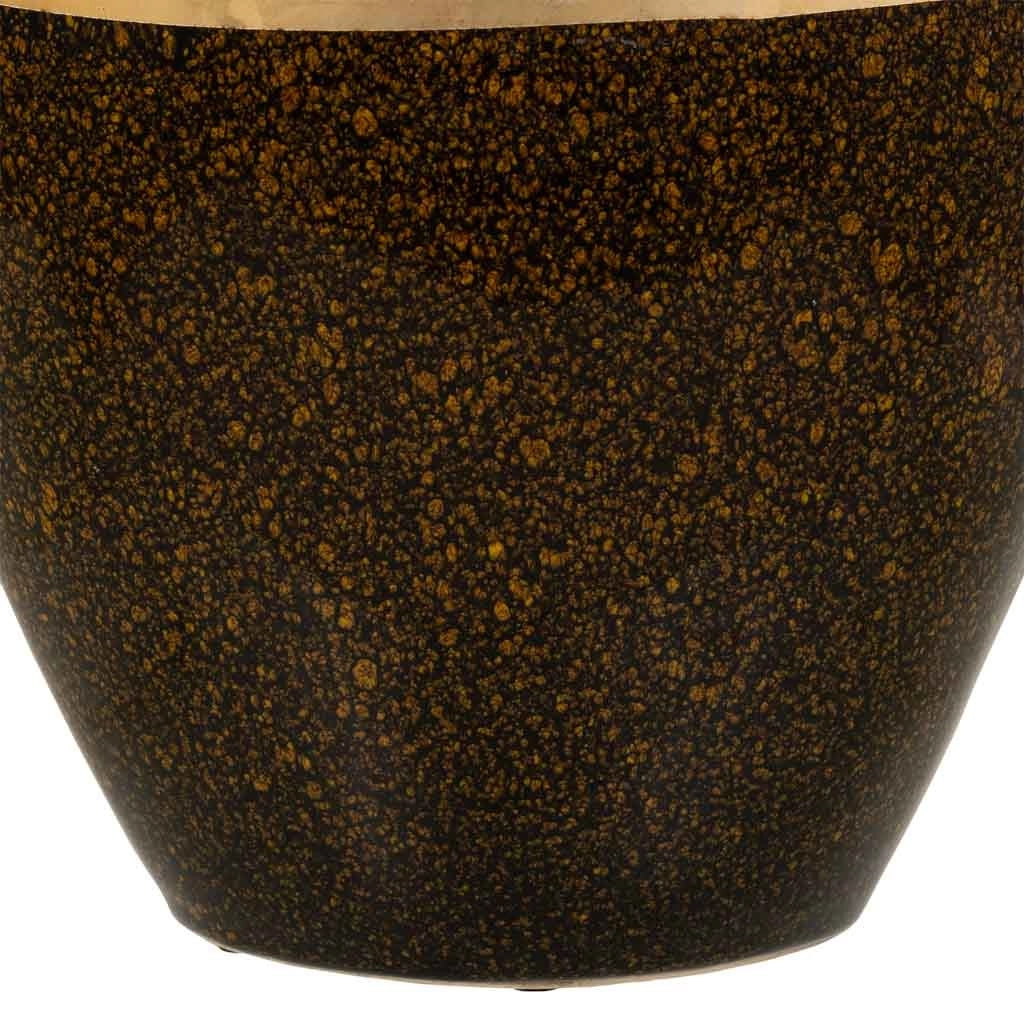 Vaso in ceramica dorata 24x13,5x29,5h