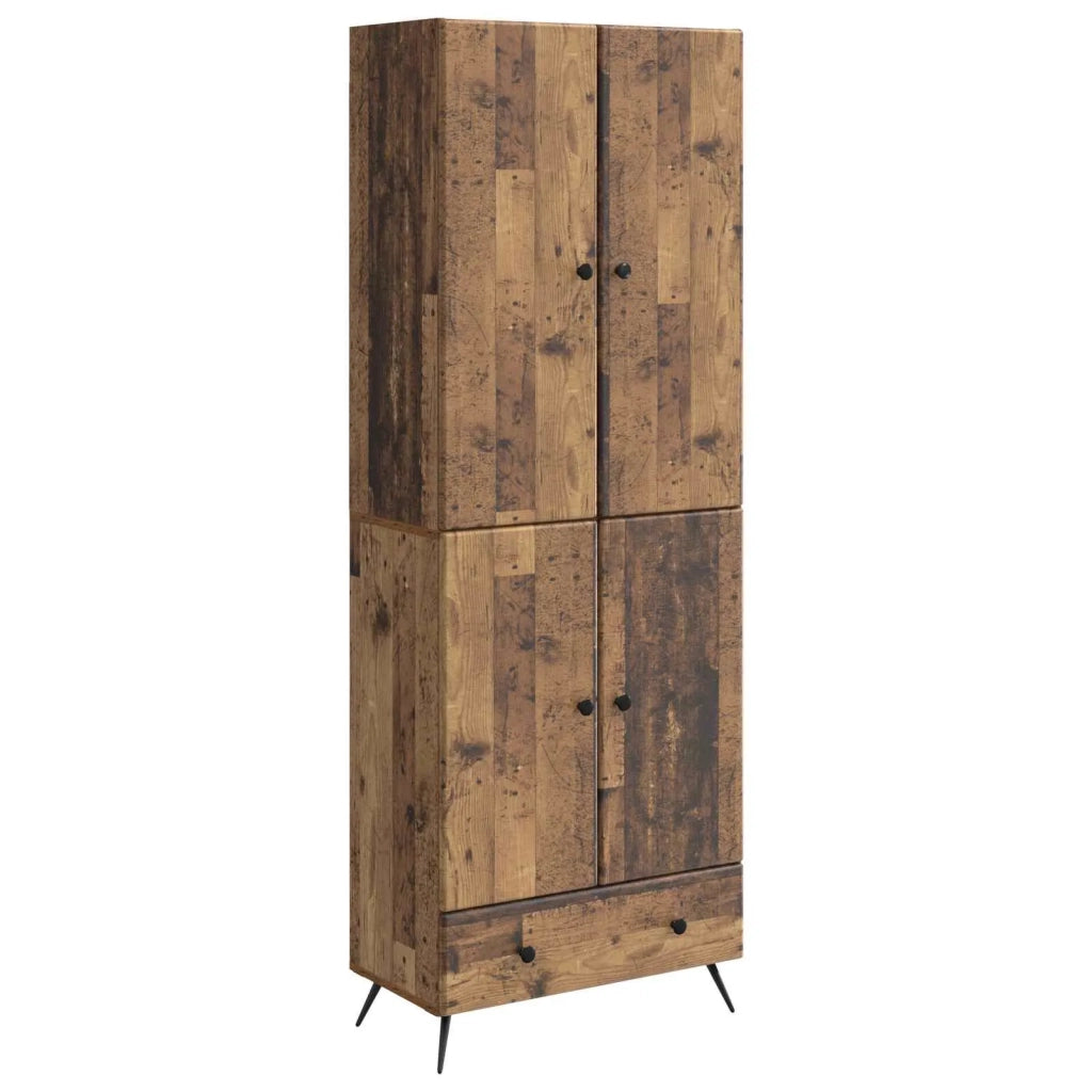 Set di armadi 2 pcs Legno antico Legno ingegnerizzato