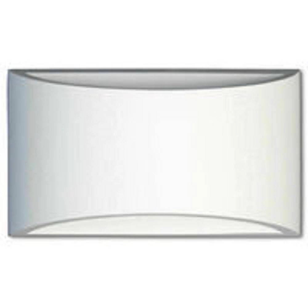 Trade Shop - Applique Da Parete In Gesso Verniciabile Doppia Luce G9 Lampada Moderna Gs-e14 -