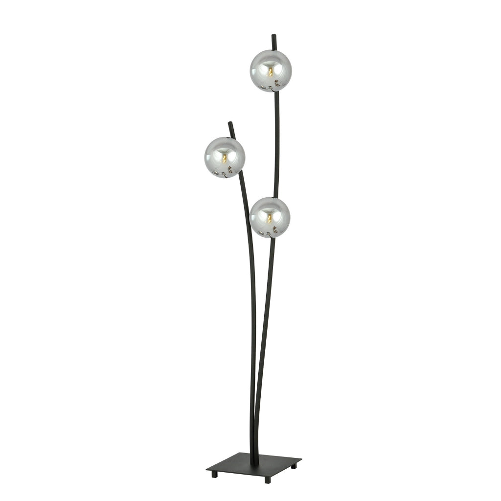 Emibig piantana Hunter LP3 nera/cromo 3xE14 150cm metallo
