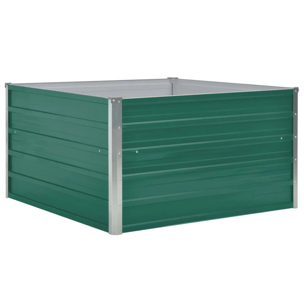 Fioriera 100 x 100 x 45 cm acciaio zincato verde 02_0000786
