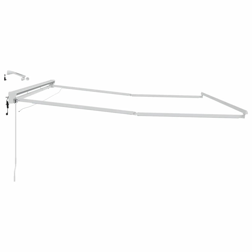 Telaio tenda elettrica con LED Bianco 5 × 3,5 m Alluminio 42024844