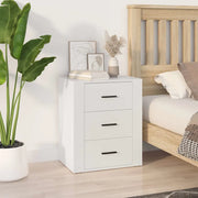 Comodino Bianco 50x36x60 cm in Legno Ingegnerizzato cod mxl 30862