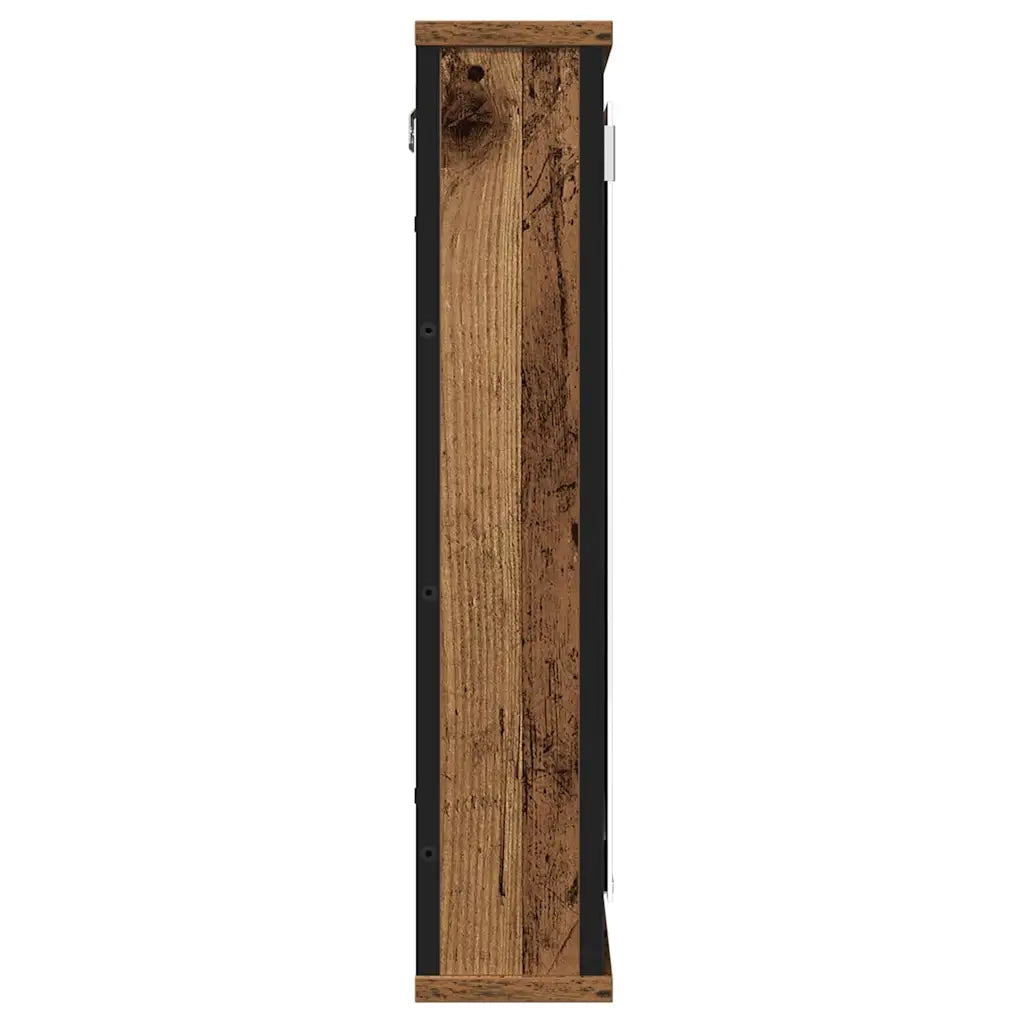 Mobile bagno con specchio-Armadietto a Specchio da Bagno-Mobile bagno con specchio-Armadietto a Specchio da Bagno Legno Antico 42x12x60 cm Truciolato