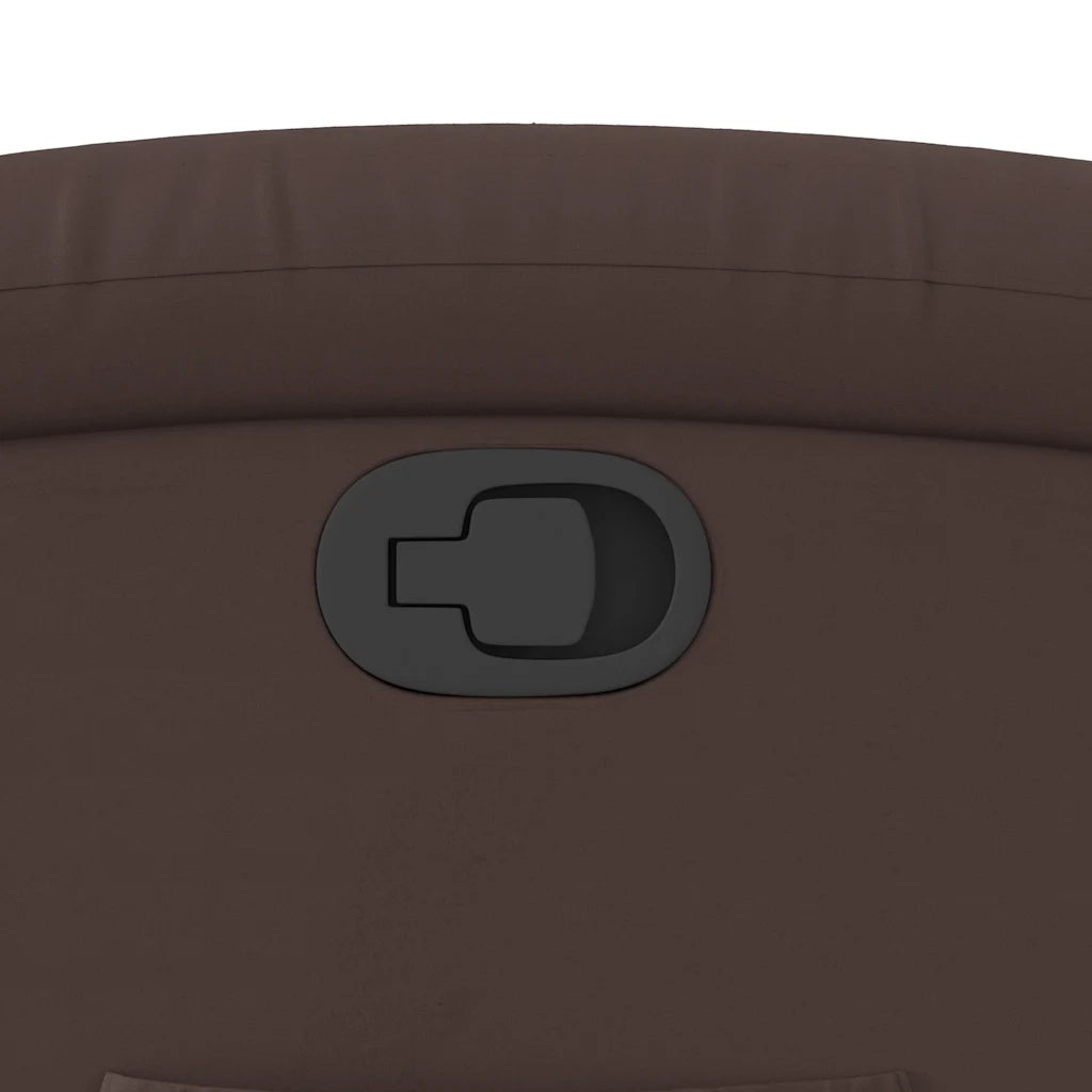 Poltrona Reclinabile Marrone in Similpelle 371715