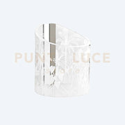 WAVE LAMPADA DA TAVOLO 01081 JANE LED 4200°K  24 Volt - 12 W/Mt IN CRISTALLO ACRILICO TRASPARENTE DECORATO