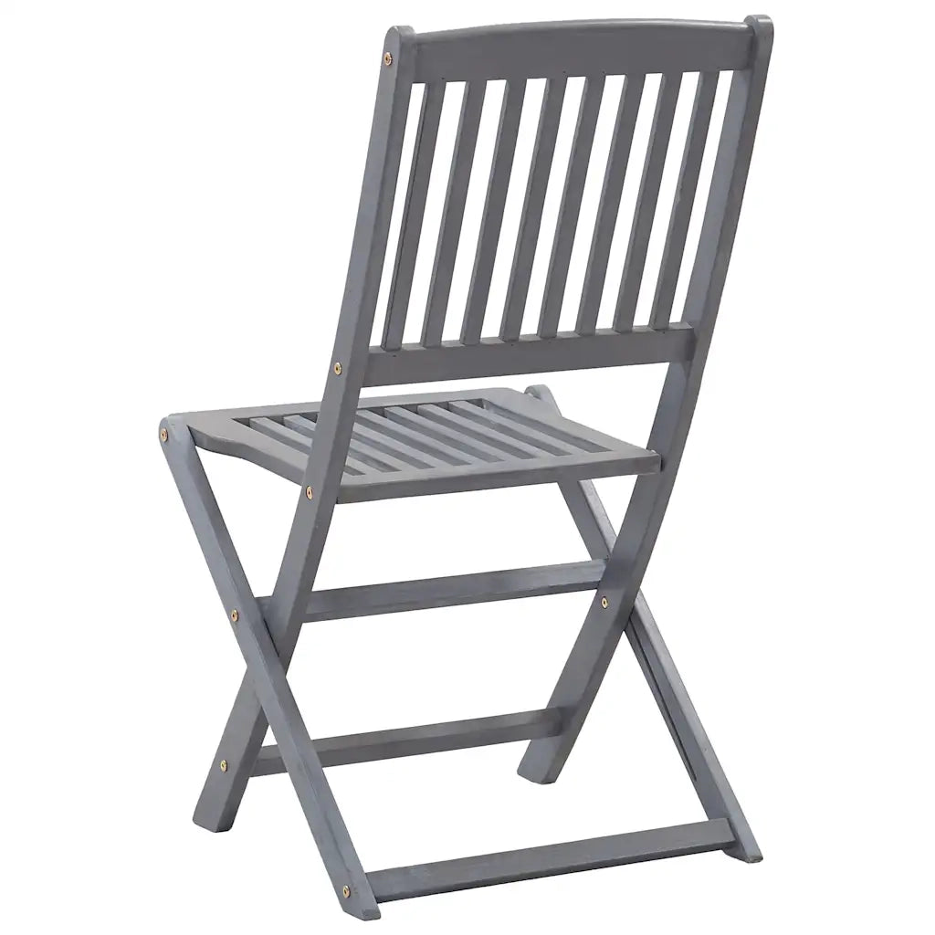 Sedie da Giardino Pieghevoli 6 pz in Legno Massello d'Acacia cod mxl 39268