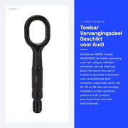Trekhaak per A1/A3/S4/S5/S6 - Fatto con acciaio laminato - Numero di riferimento OE 8K0805615 - Incluso materiale di fissaggio - Per modelli 2011-2016 - Kit di trekhaak