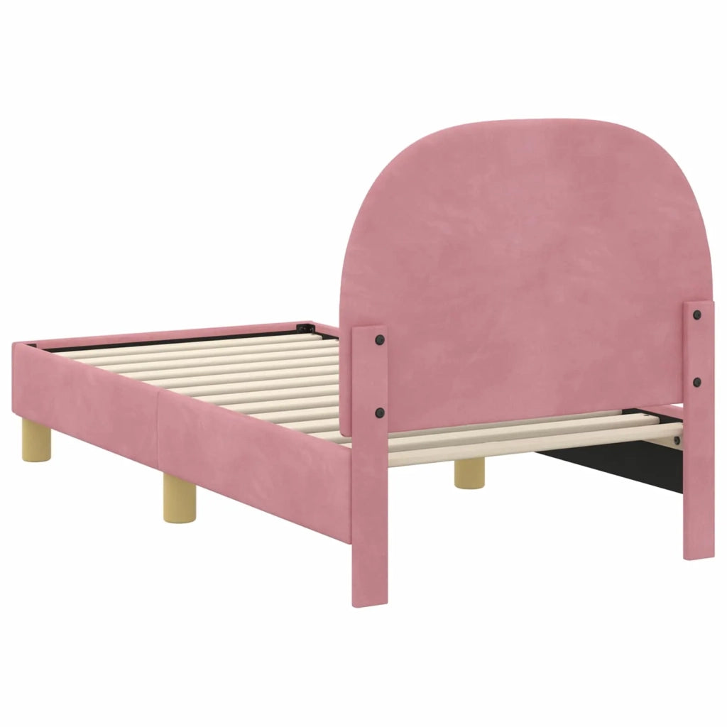 Struttura letto per bambini con testata-Giroletto per bambini Rosa 70 x 140 cm 168498
