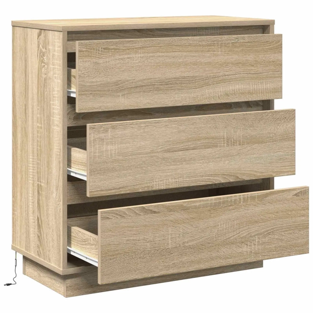 Armadio da Notte con cassetto Rovere Sonoma 71 x 34,5 x 75 cm 869636