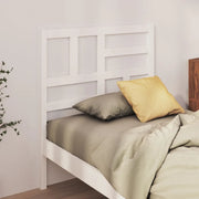 Testiera per Letto-Testata-Testiera Decorativa Bianca 96x4x104 cm in Legno Massello di Pino 627321